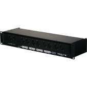 8 AMPLIFIED XLR3 OUTPUT RACK-MOUNTED DMX DISTRIBUTOR