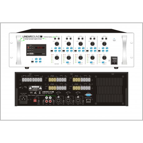 Amplificateur 4 canaux de mixage et lecteur mp3