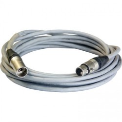 Câble DMX PRO 1 paire double blindage gris - Prix au km