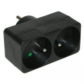 Biplite noire 2P+T 10/16A + éclypse