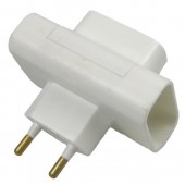 Triplite blanche 2P+T 10/16A + éclipse