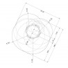 Support plafond vidéoprojecteur bras 400 - 600 mm