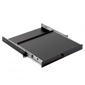 SLIDING DRAWER 19’’ 1U - DEPTH 300mm– BLACK