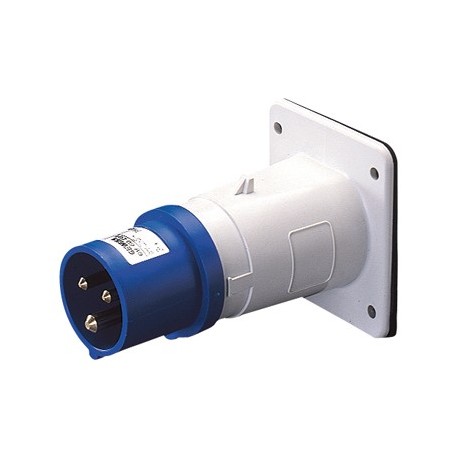 Socle de connecteur droit mâle à encastrer protégé