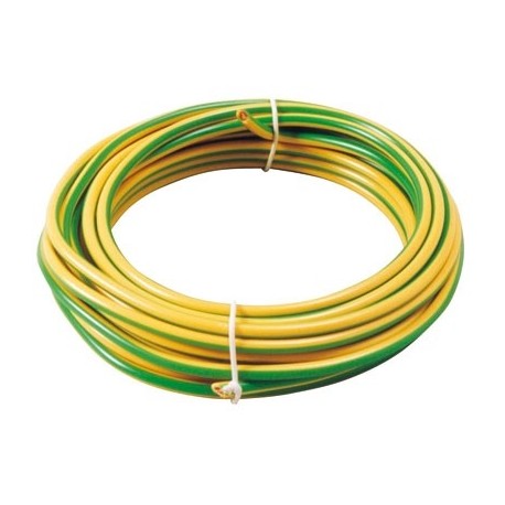 YELLOW/GREEN FLEXIBLE HO7 VK CABLE 10mm² - PRICE IN km