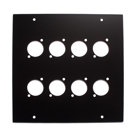 160x160 FRONT PANEL FOR 8 XLR D SERIE